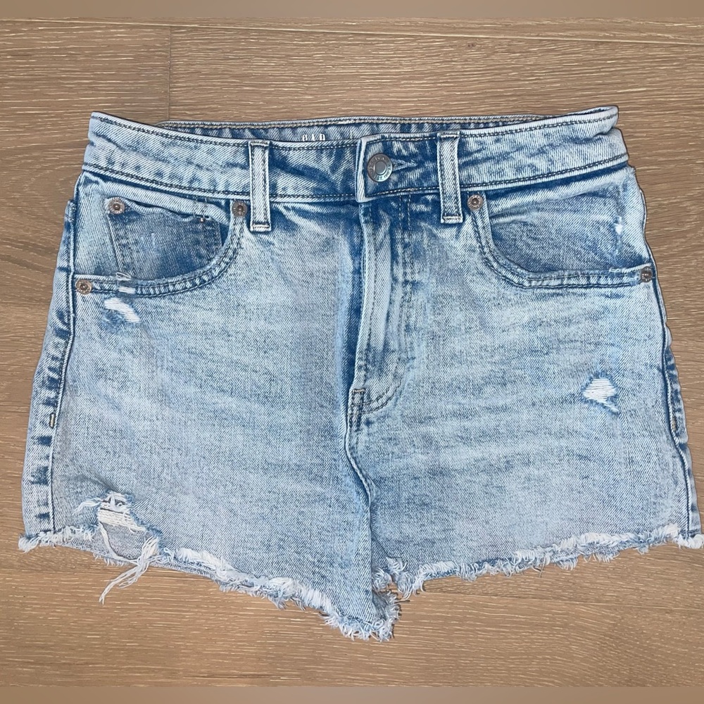 Girls Gap Teen Sky High Denim Shorts Size 12